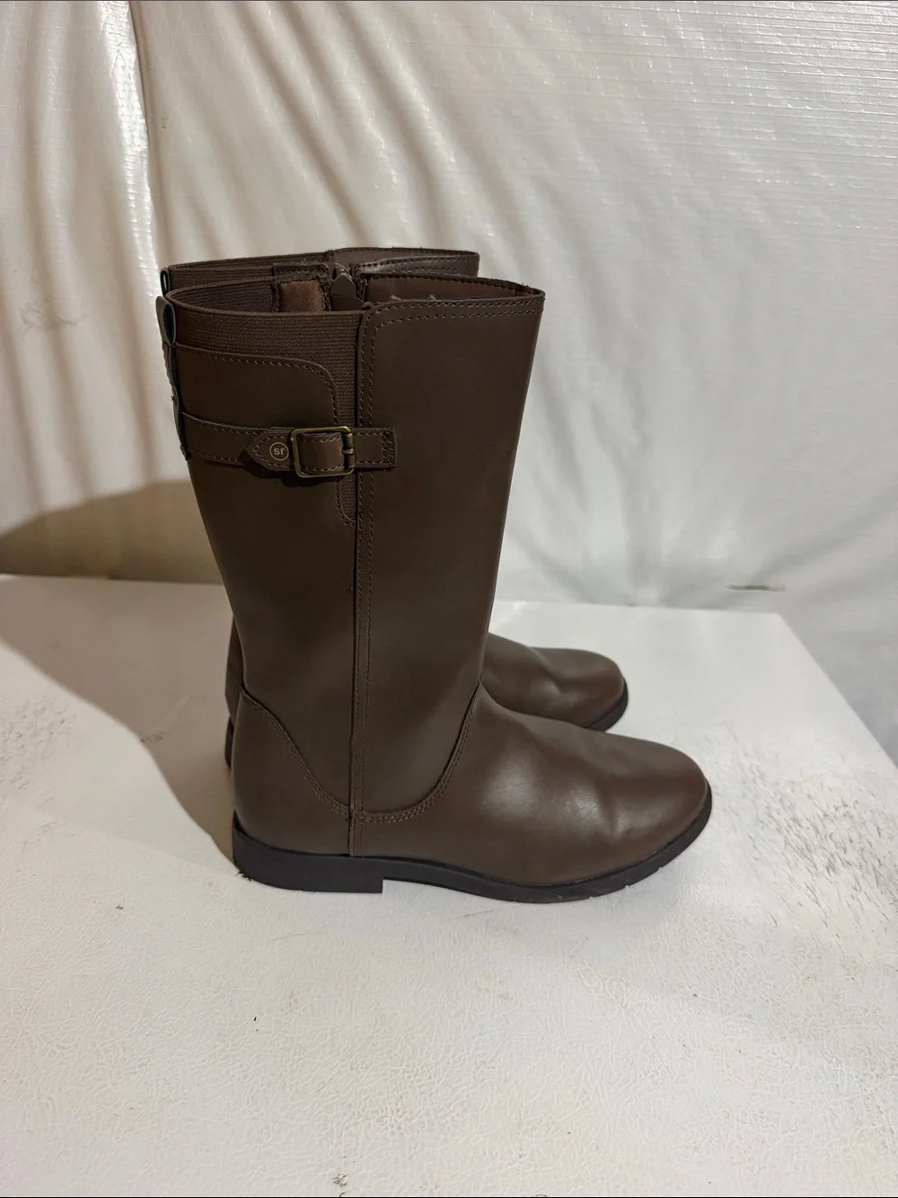 Stride Rite Brown Tall Kids Riding Boots